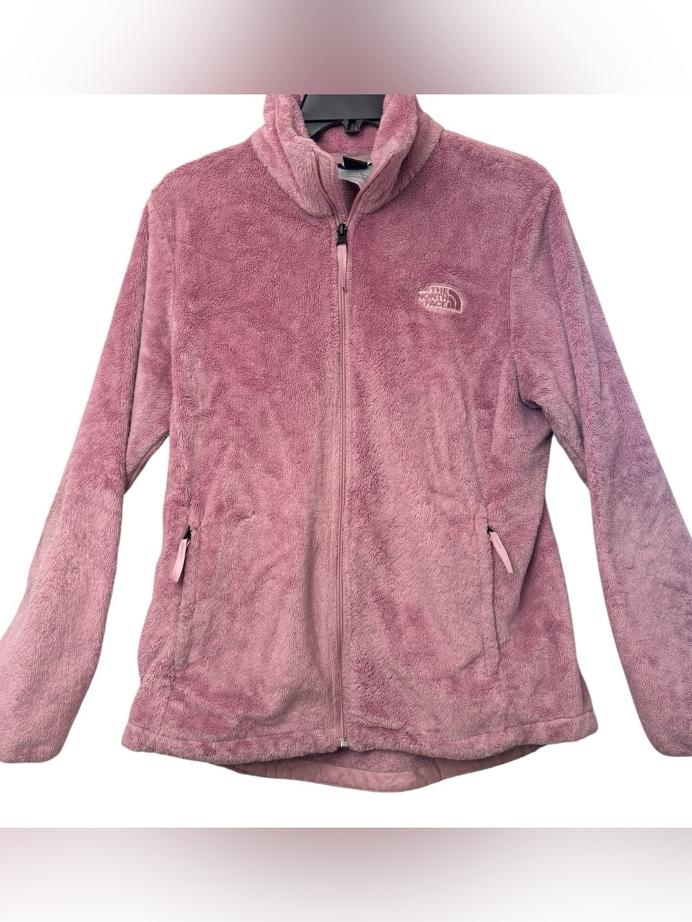 The North Face Women's Pink Osito Plush Fleece Jacket - Picture 3 of 9
